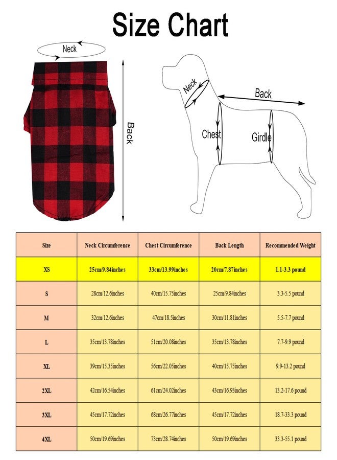 Tongcloud 3 Pack Plaid Puppy Cat Shirt Cute Cat Shirt Dog Shirt for Extra Small Dogs Cats Birthday Party and Holiday Photo - Image 2